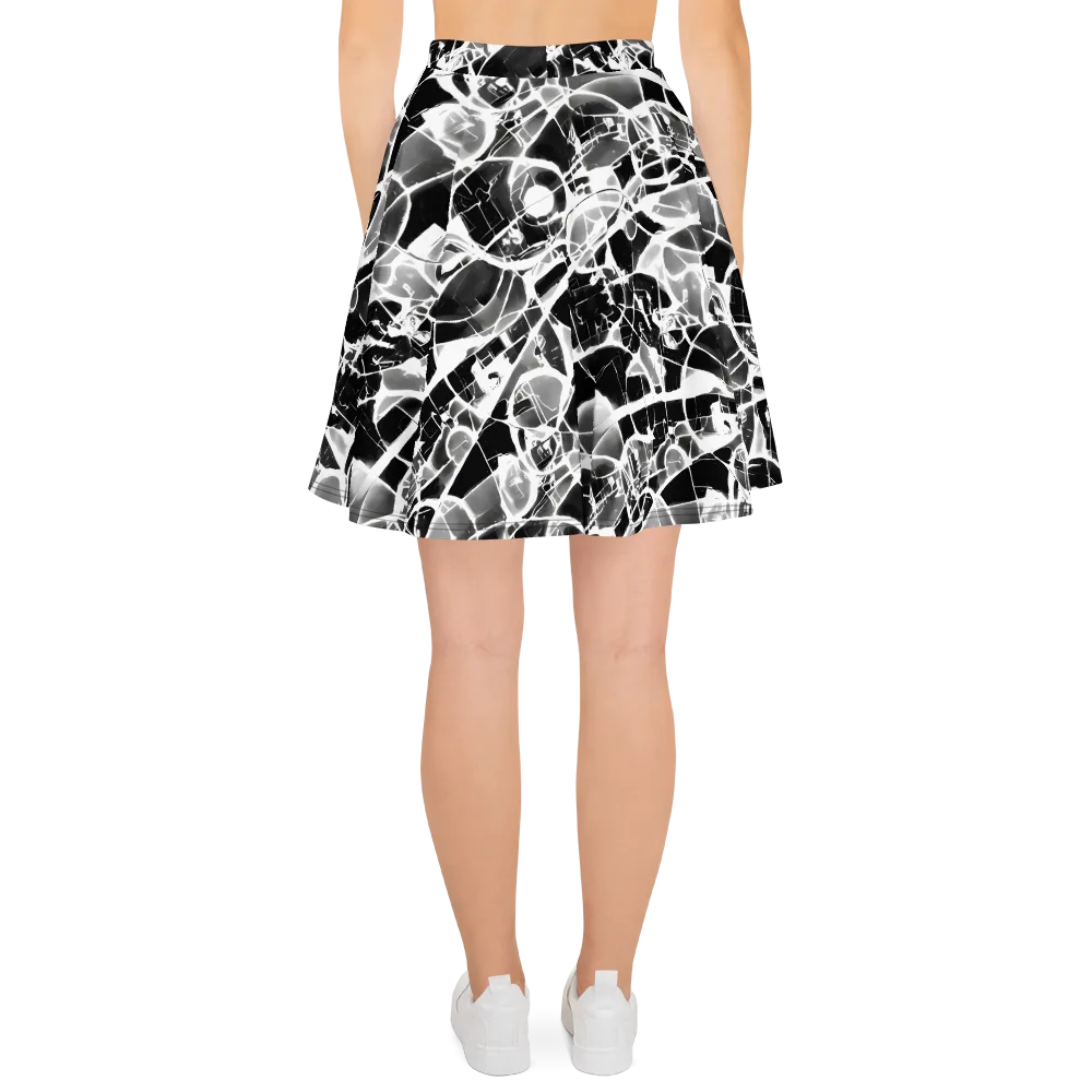 Obsidian Shatter on Skater Skirt — Back