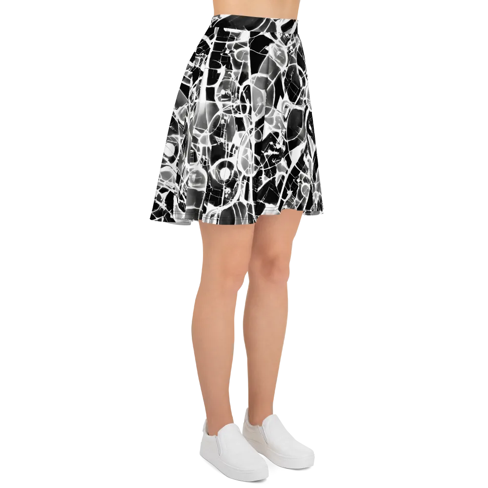 Obsidian Shatter on Skater Skirt — Right