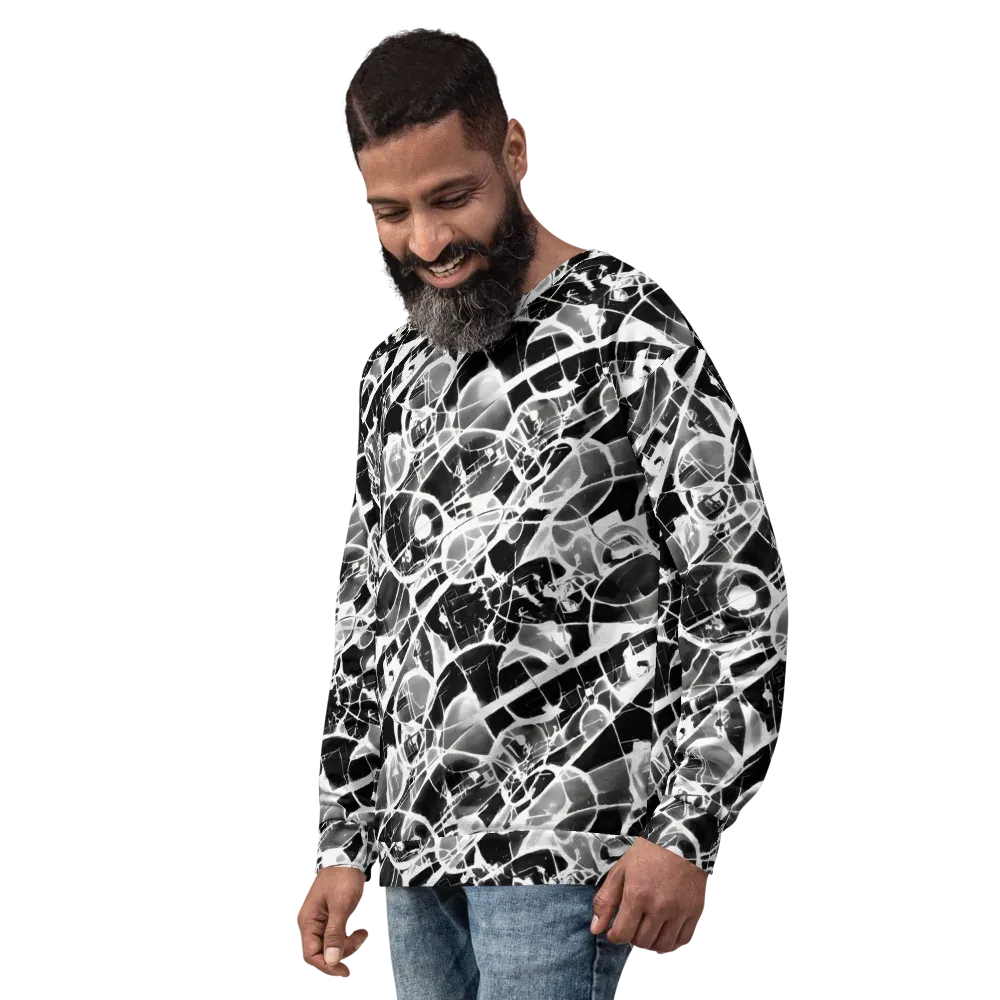 Obsidian Shatter on Sweatshirt — Left Front