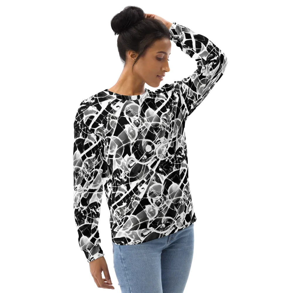Obsidian Shatter on Sweatshirt — Right Front