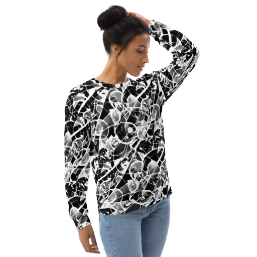 Obsidian Shatter on a Sweatshirt