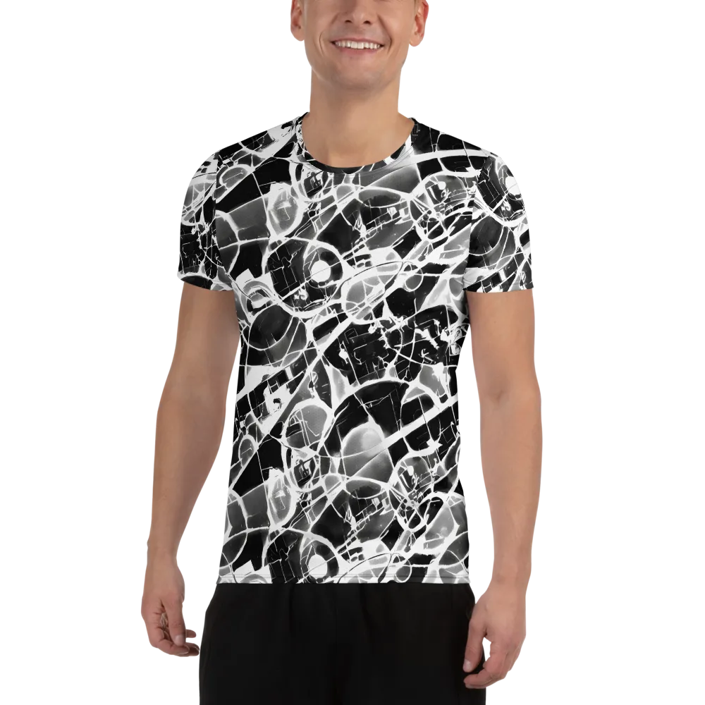 Obsidian Shatter on Men's Athletic T-Shirt — Front