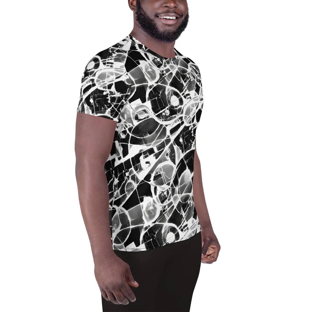 Obsidian Shatter on Men's Athletic T-Shirt — Right