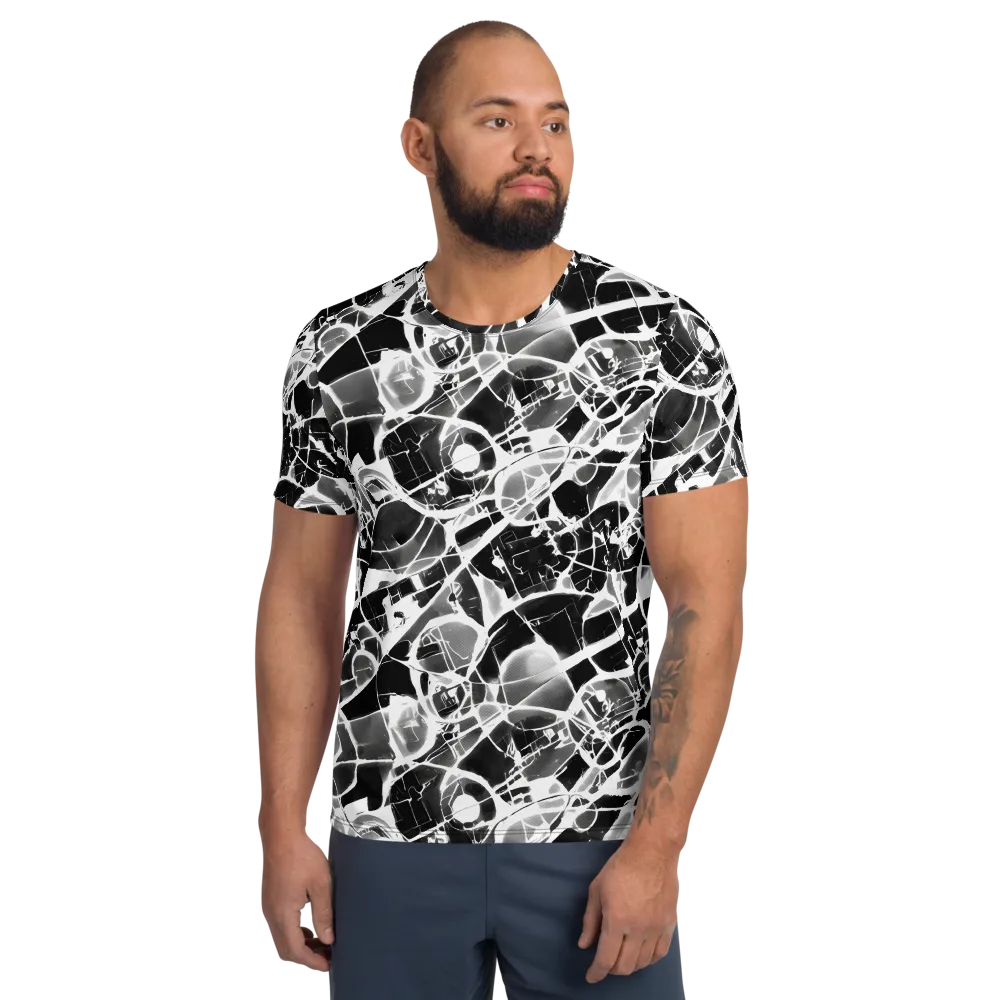 Obsidian Shatter on Men's Athletic T-Shirt — Front