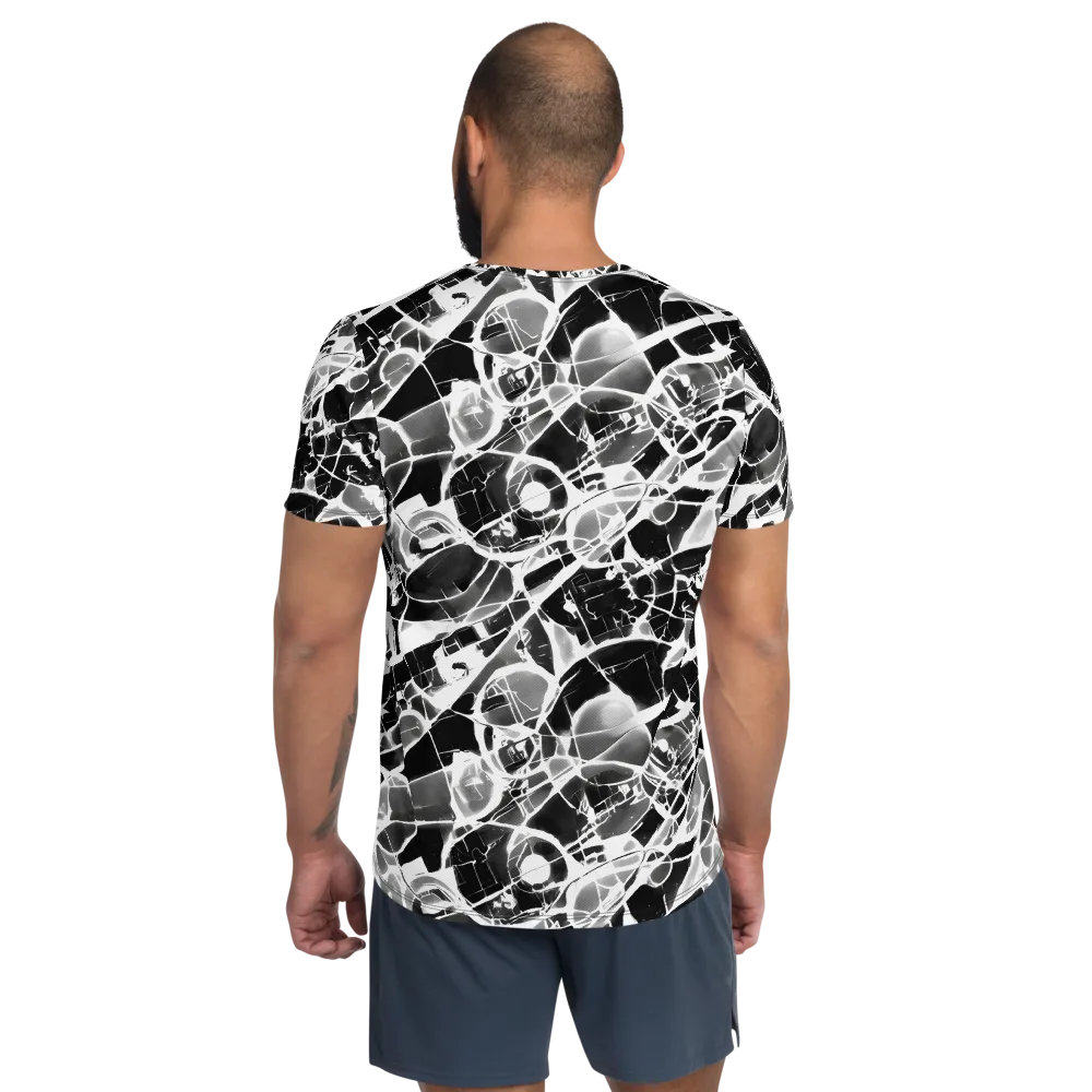 Obsidian Shatter on Men's Athletic T-Shirt — Back