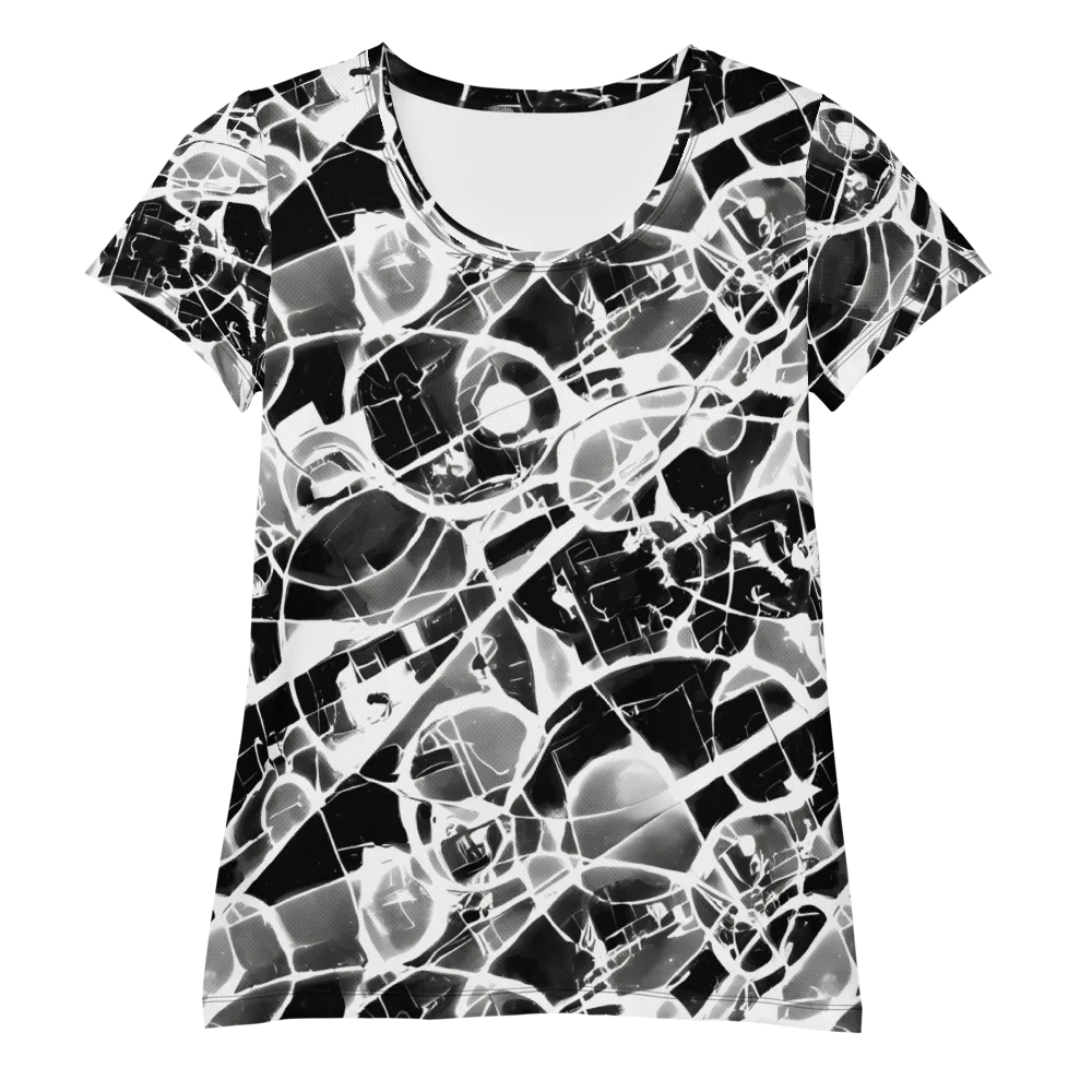 Obsidian Shatter on Women's Athletic T-Shirt — Front