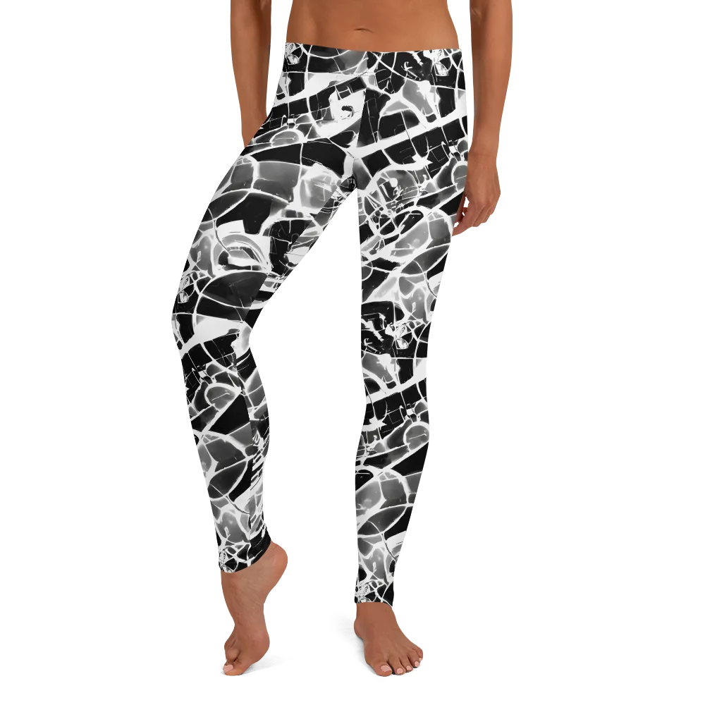 Obsidian Shatter on Leggings — Front