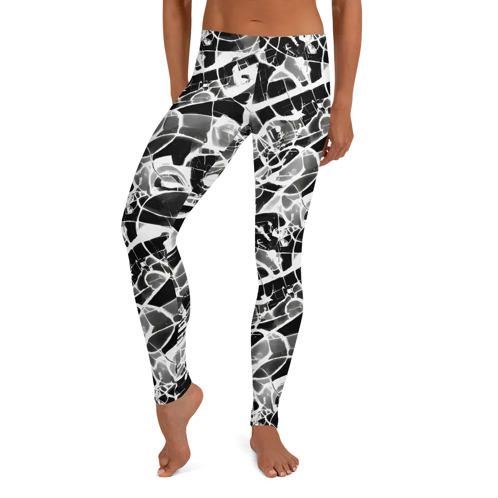 Obsidian Shatter on Leggings — Front