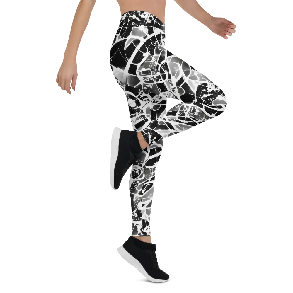 Obsidian Shatter on Leggings — Right