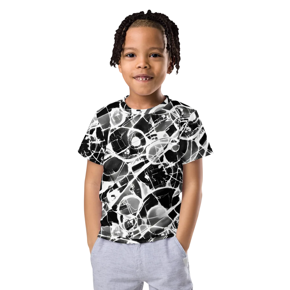 Obsidian Shatter on Kids Crew Neck T-Shirt — Front