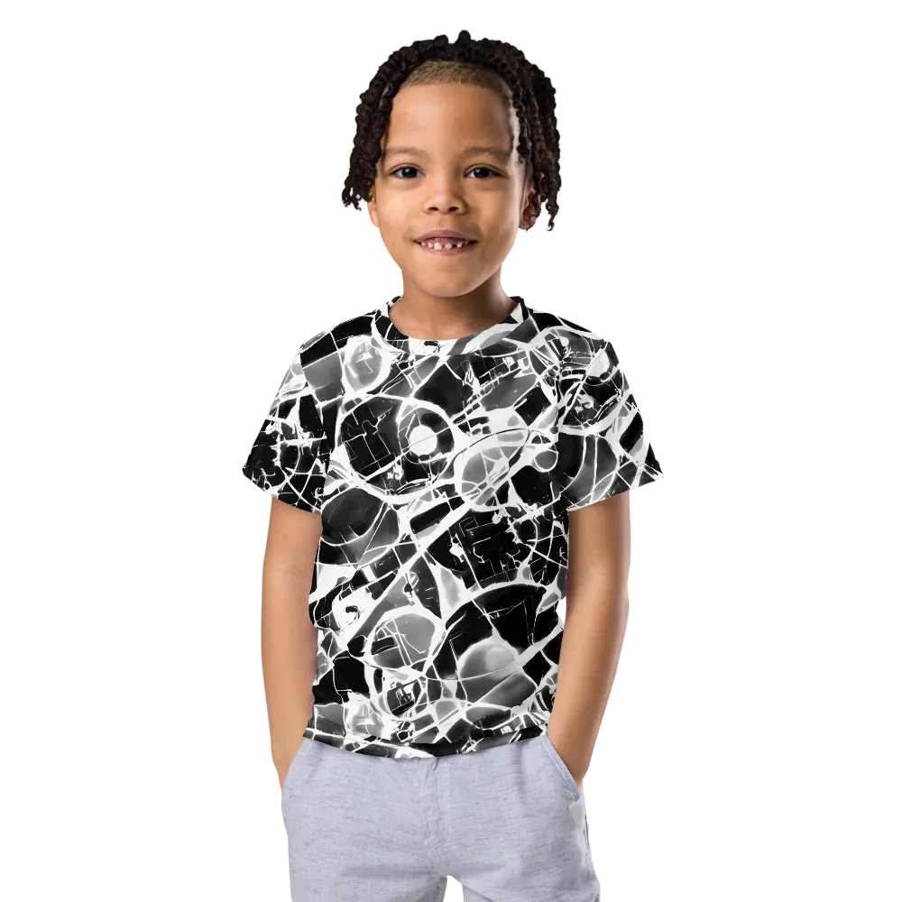 Obsidian Shatter on Kids Crew Neck T-Shirt — Front