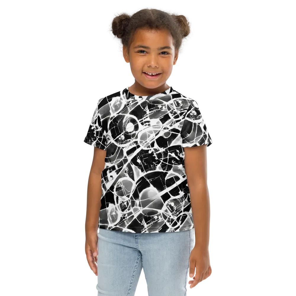 Obsidian Shatter on Kids Crew Neck T-Shirt — Front