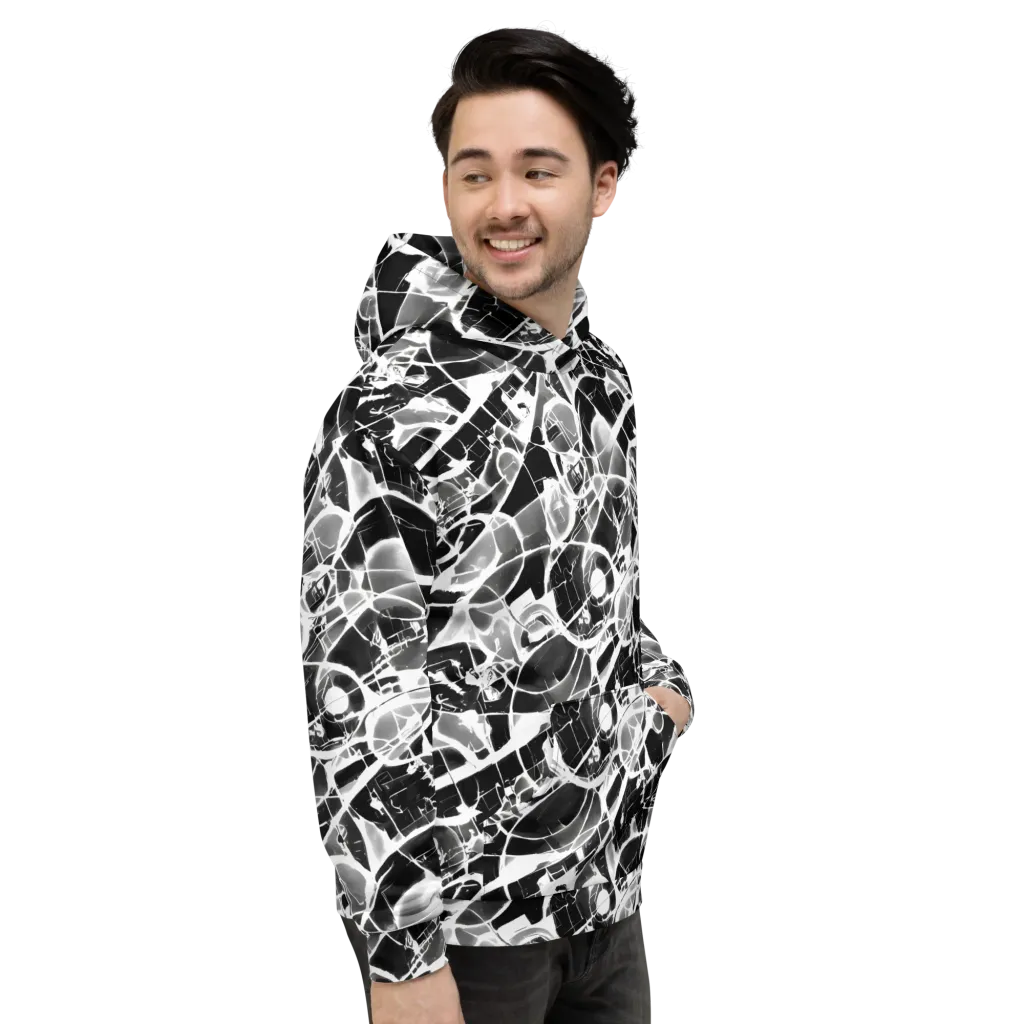 Obsidian Shatter on Hoodie — Right