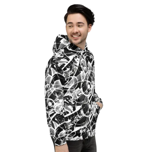 Obsidian Shatter on a Hoodie
