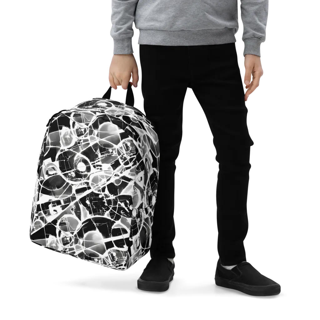 Obsidian Shatter on Minimalist Backpack — Zoomed-in