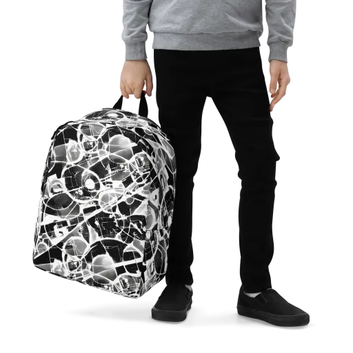 Obsidian Shatter on a Minimalist Backpack