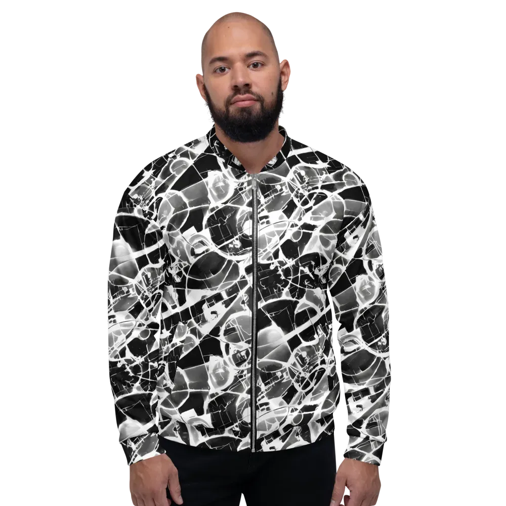 Obsidian Shatter on Bomber Jacket — Front