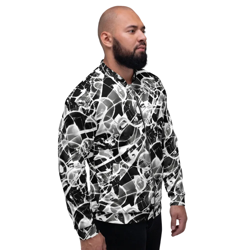 Obsidian Shatter on Bomber Jacket — Right