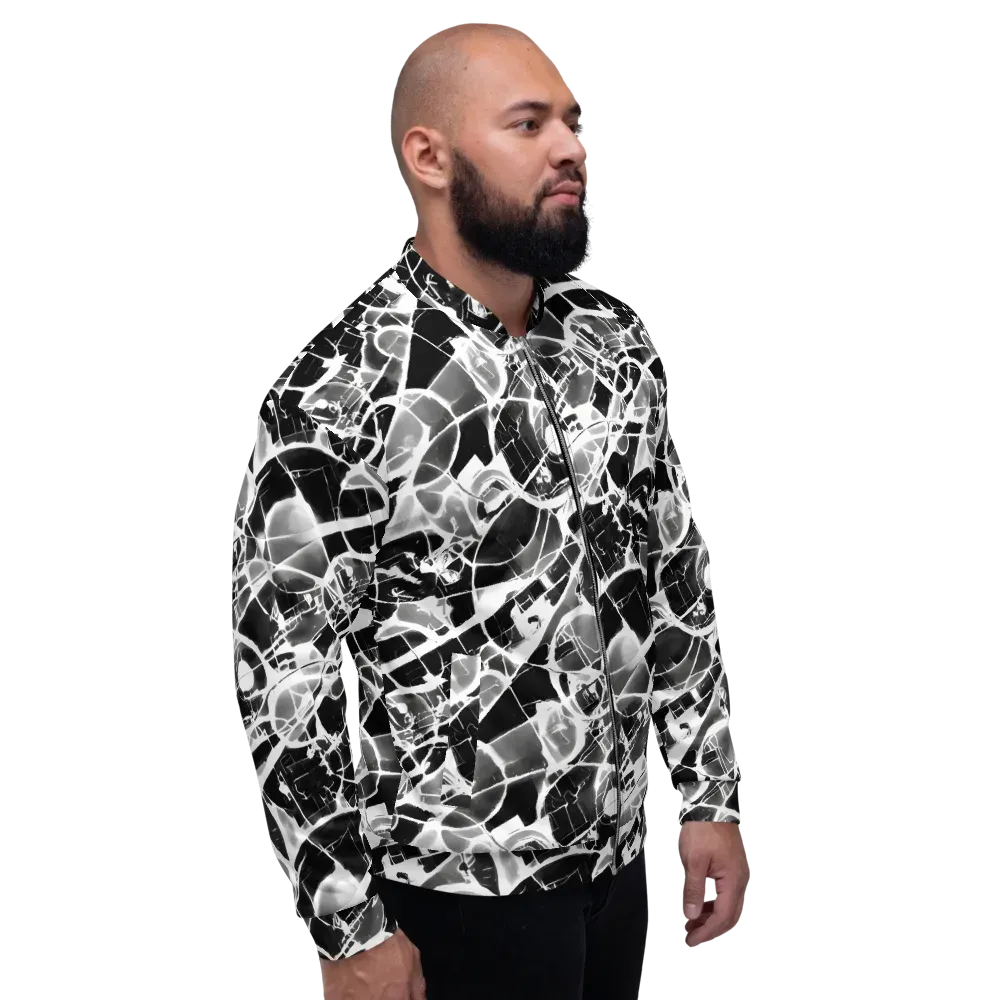 Obsidian Shatter on Bomber Jacket — Right