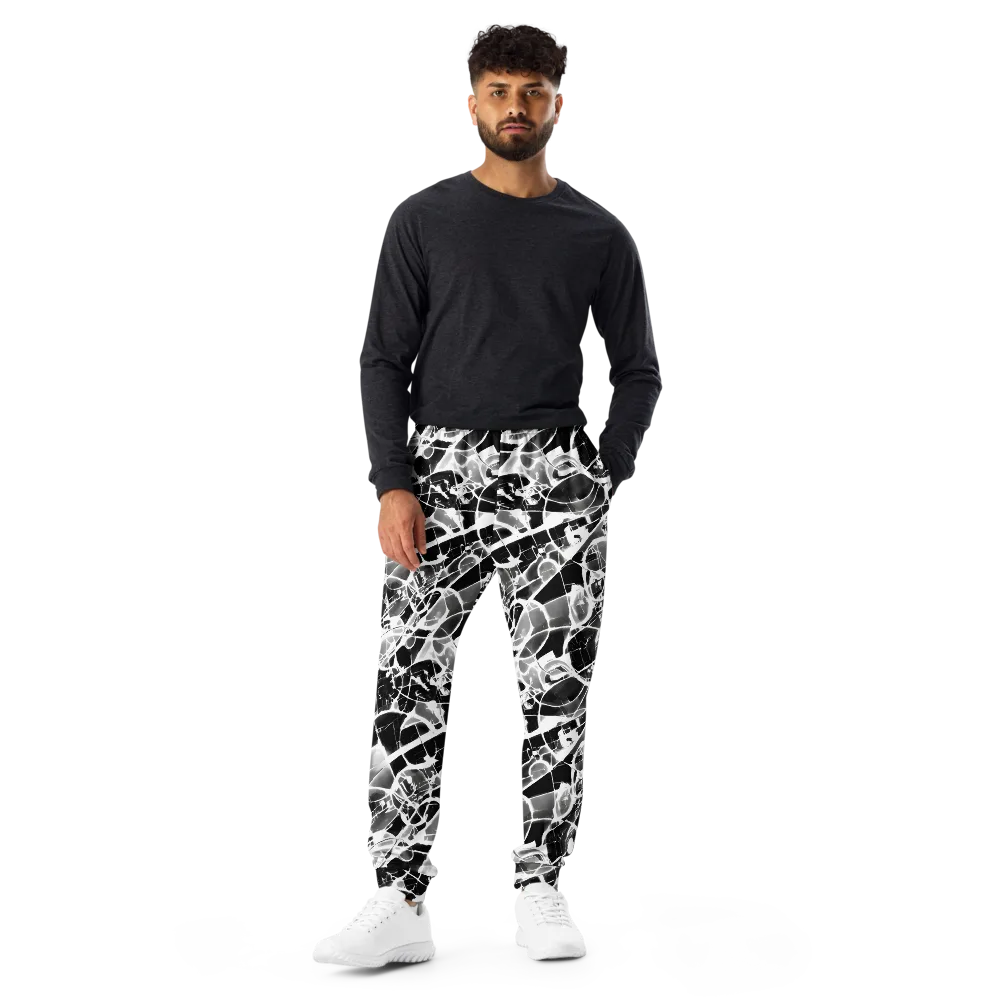 Obsidian Shatter on Men's Joggers — Front