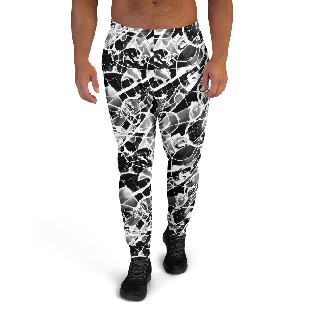 Obsidian Shatter on Men's Joggers — Front