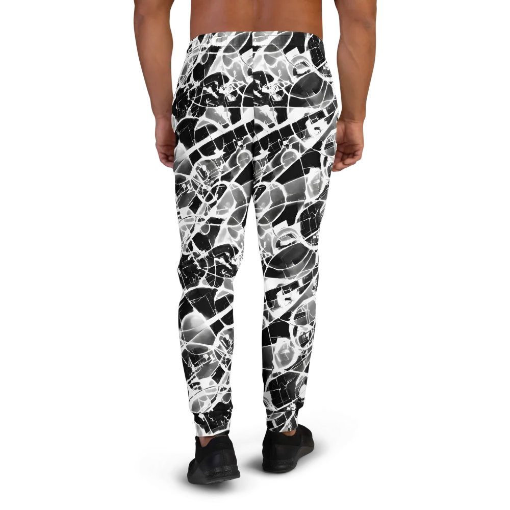 Obsidian Shatter on Men's Joggers — Back
