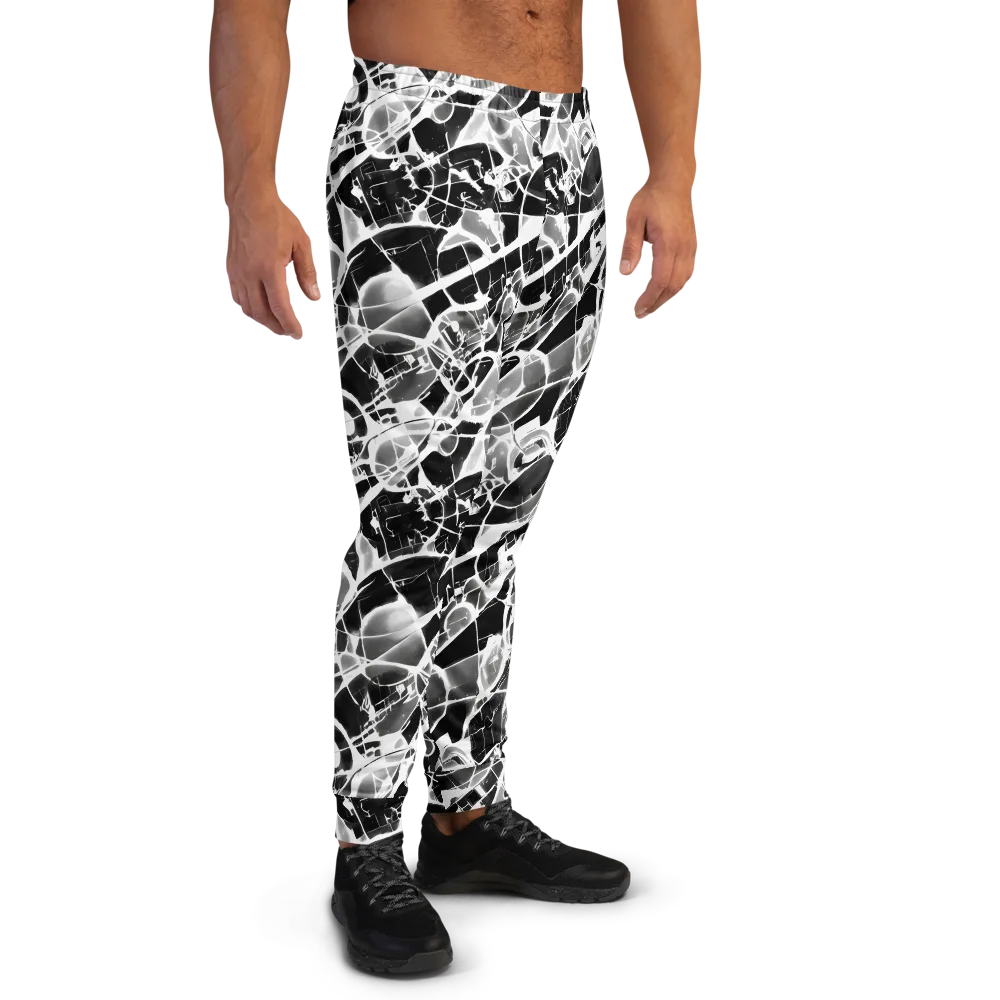Obsidian Shatter on Men's Joggers — Right