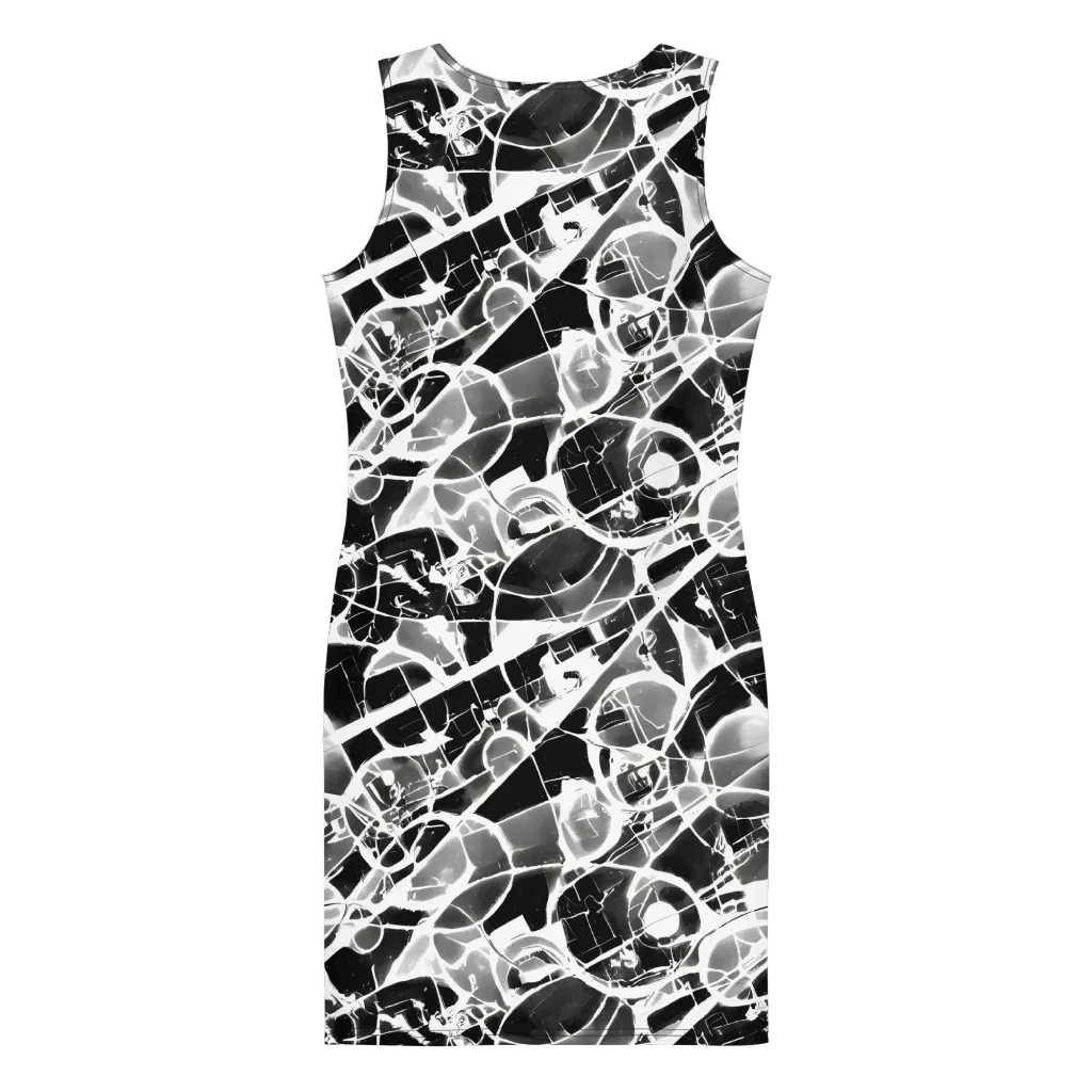 Obsidian Shatter on Bodycon Dress — Back