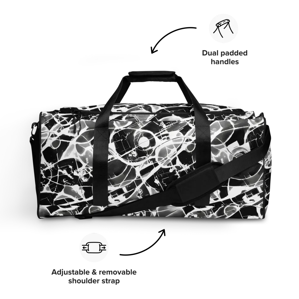 Obsidian Shatter on Duffle Bag — Front