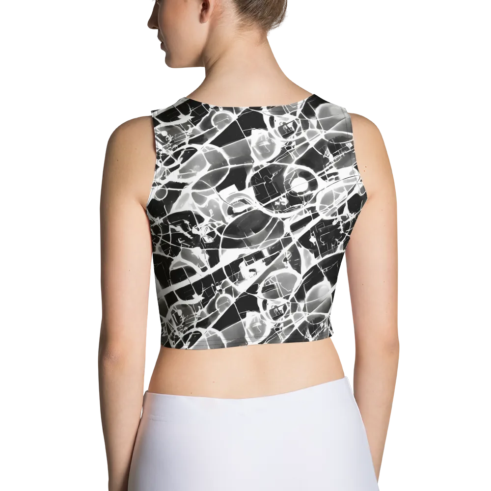 Obsidian Shatter on Crop Top — Back