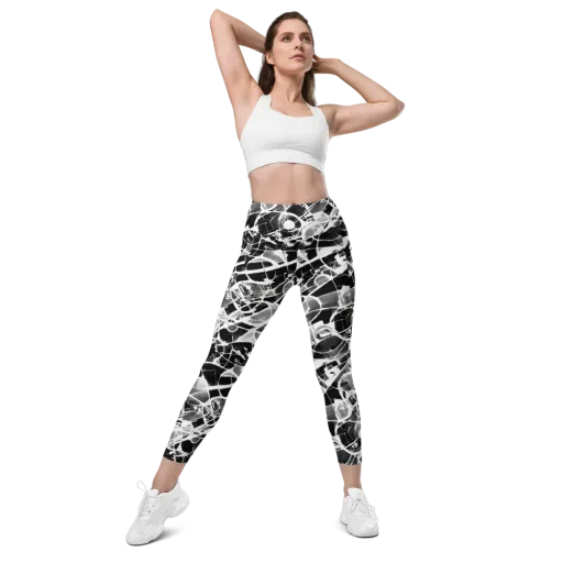 Obsidian Shatter on a Leggings with Pockets