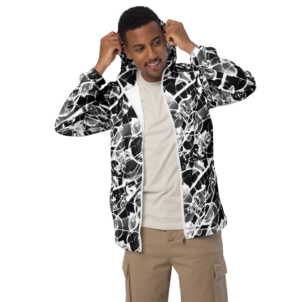 Obsidian Shatter on Men's Windbreaker — Front