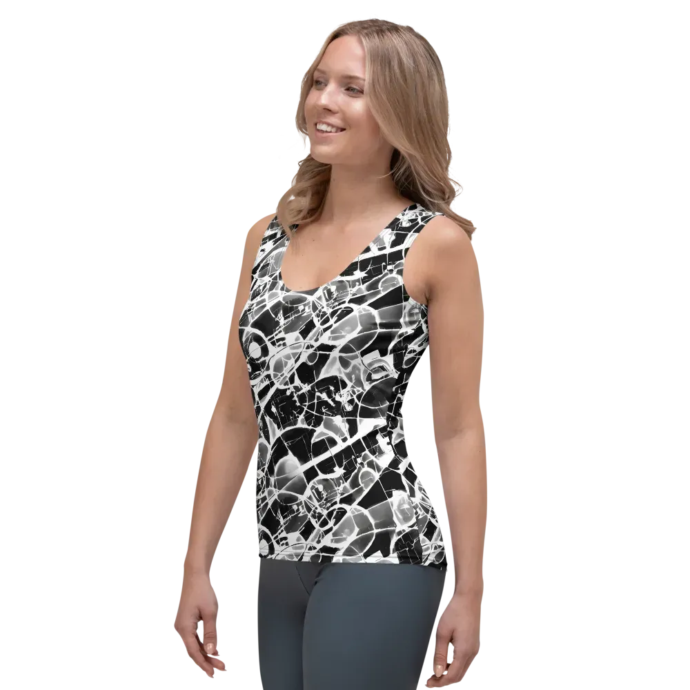 Obsidian Shatter on Women's Tank Top — Left Front