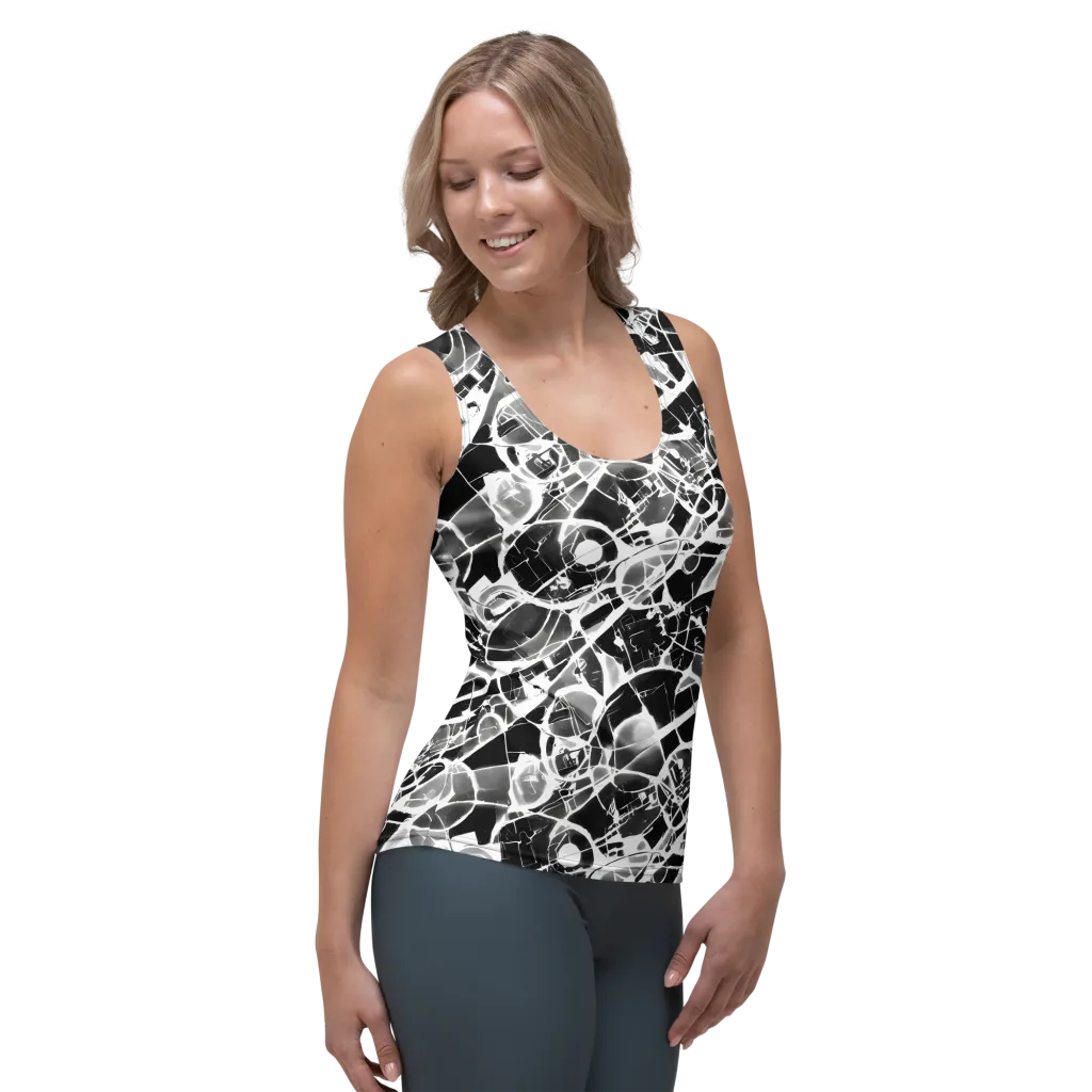 Obsidian Shatter on Women's Tank Top — Right Front