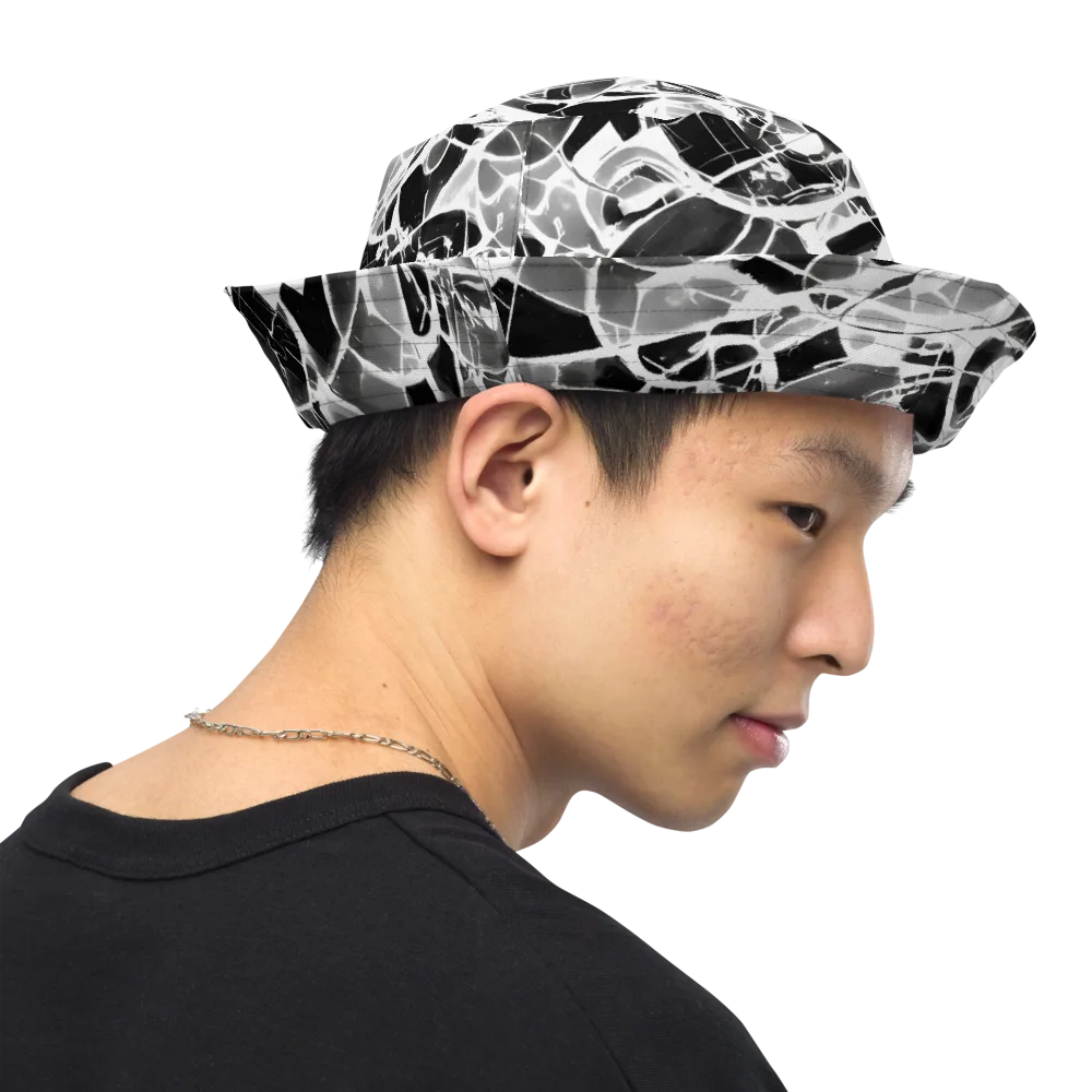 Obsidian Shatter on Reversible Bucket Hat — Right Outside