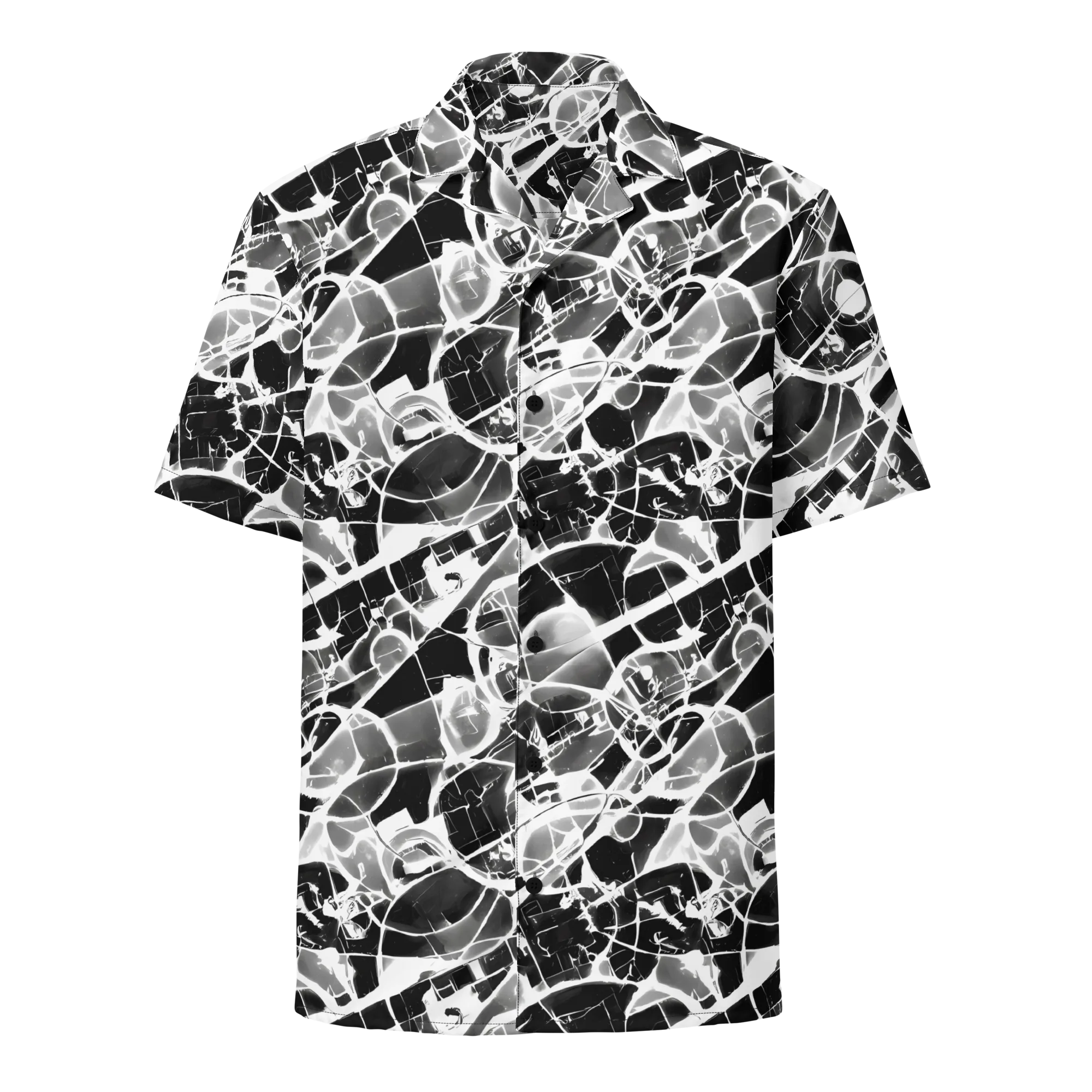 Obsidian Shatter on Button Shirt — Front