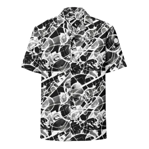 Obsidian Shatter on a Button Shirt