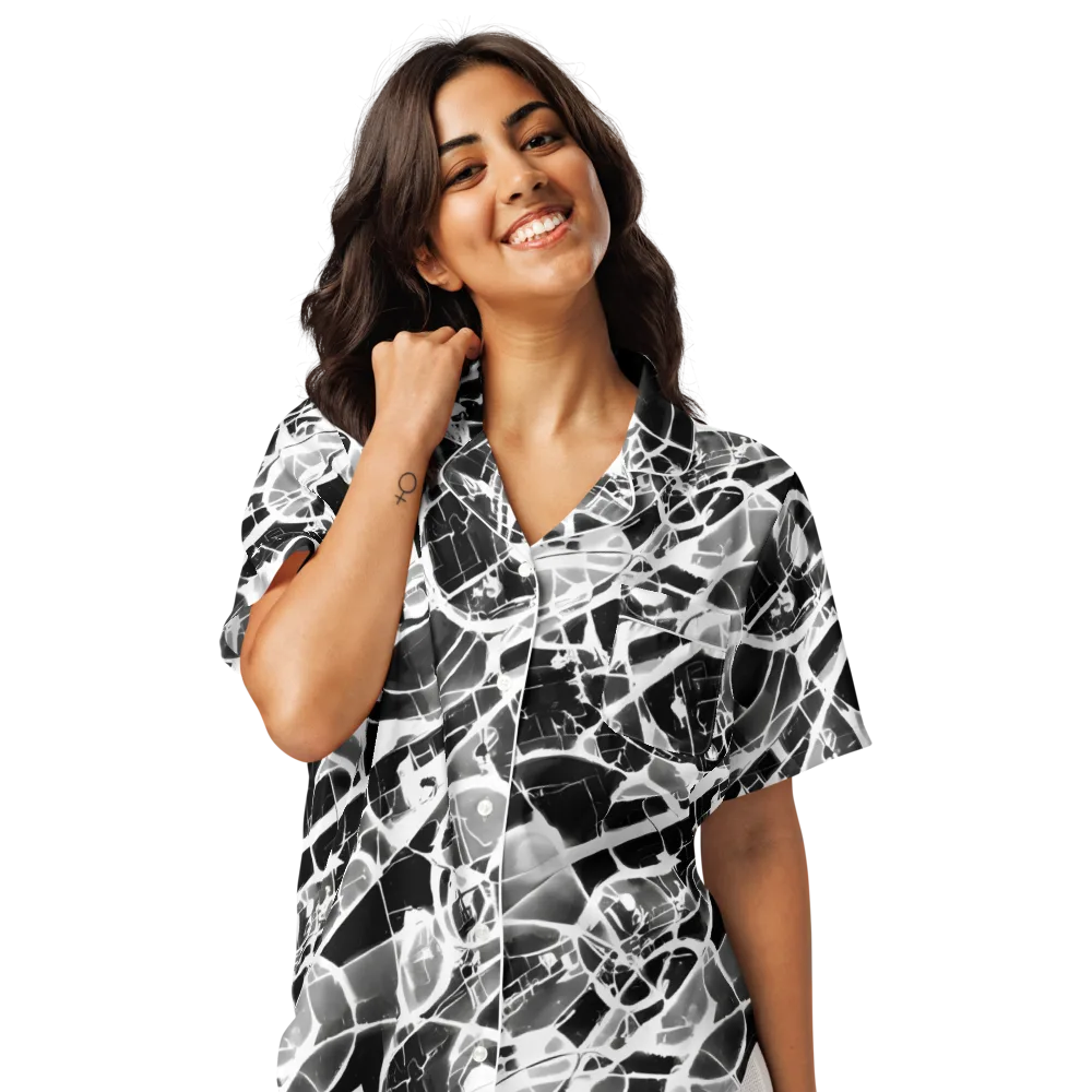 Obsidian Shatter on Women's Short Sleeve Pajama Top — Front