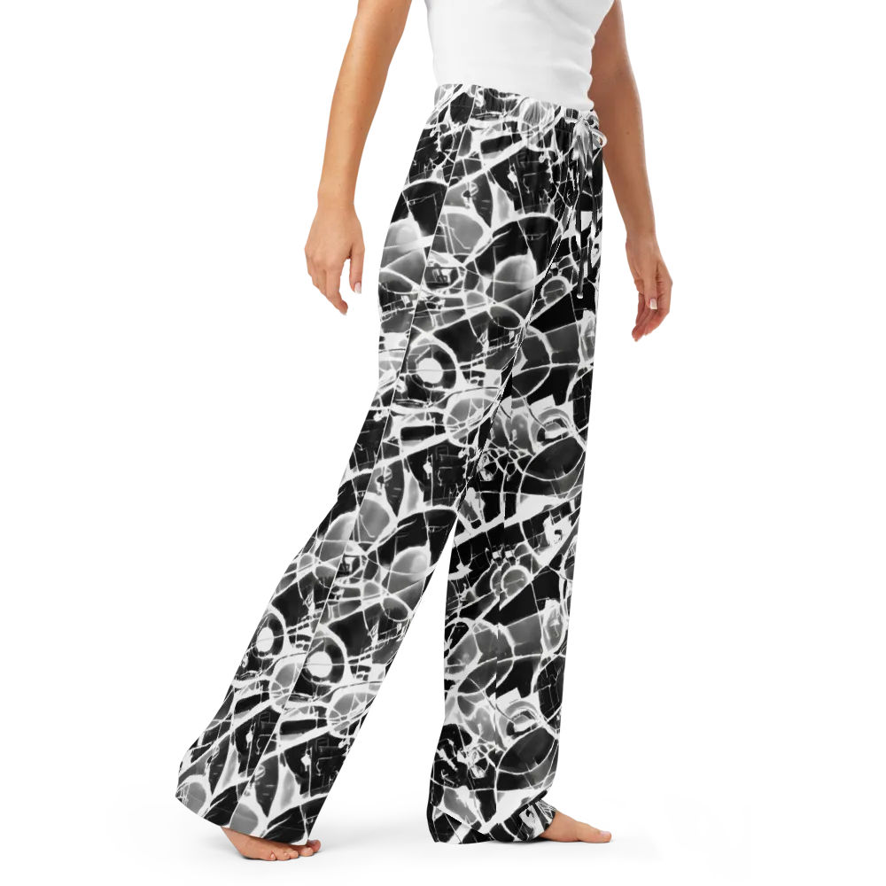Obsidian Shatter on Women's Pajama Pants — Right Front