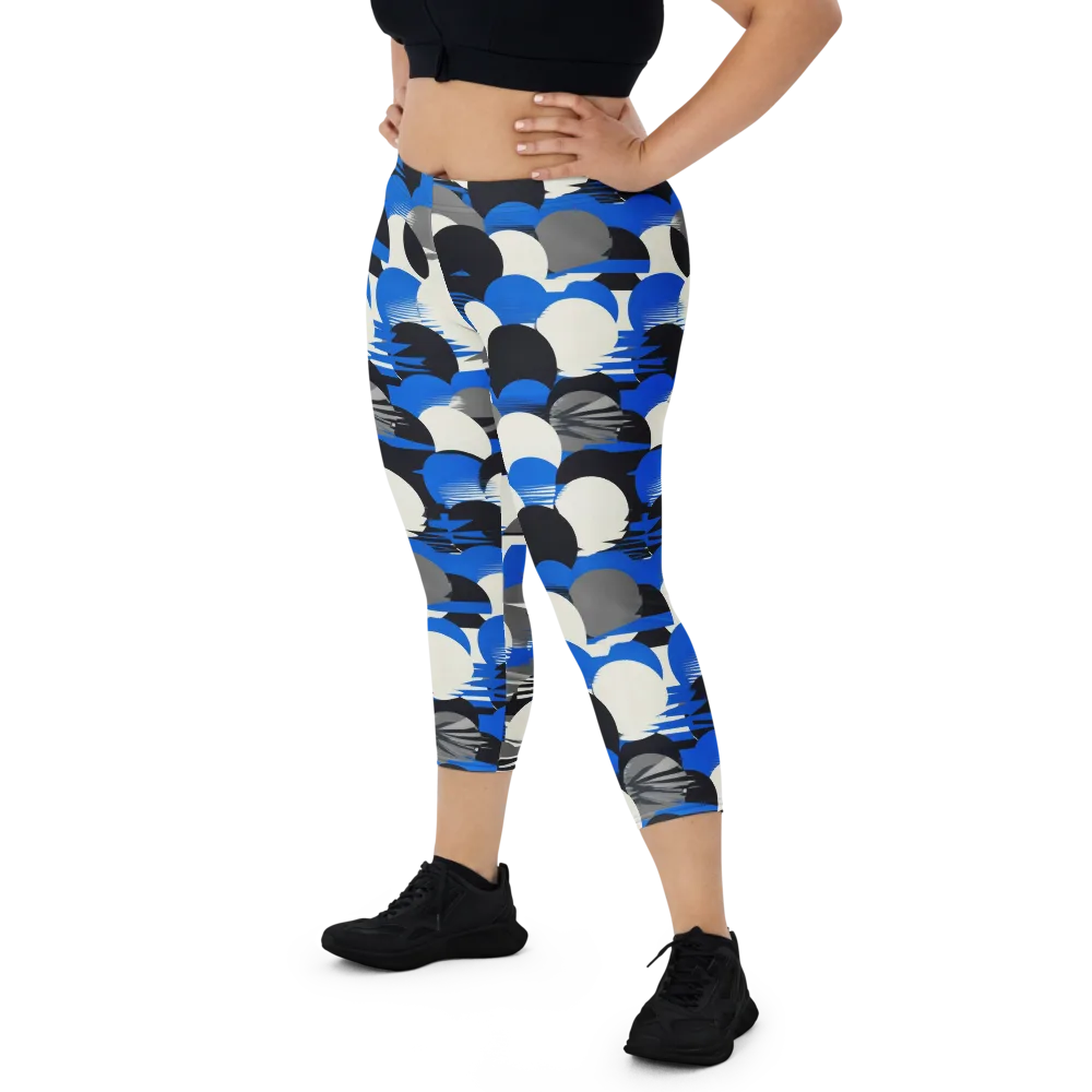 Electric Tumble on Capri Leggings — Front