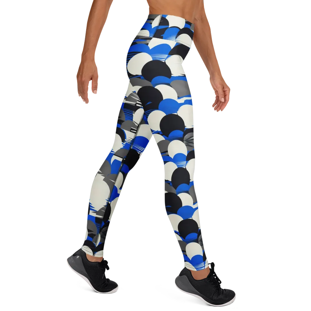 Electric Tumble on Yoga Leggings — Right