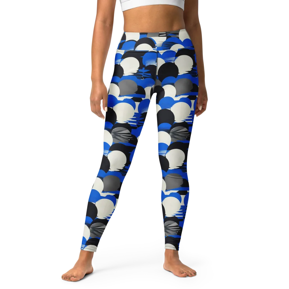 Electric Tumble on Yoga Leggings — Front
