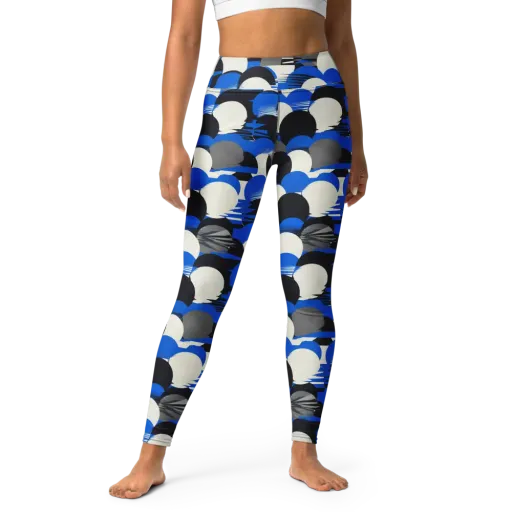 Electric Tumble on a Yoga Leggings