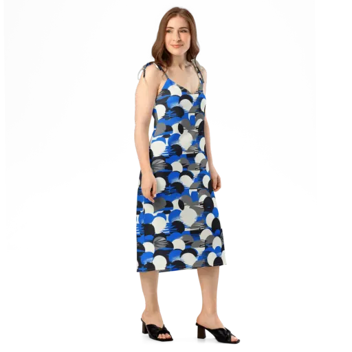 Electric Tumble on a Slip Dress