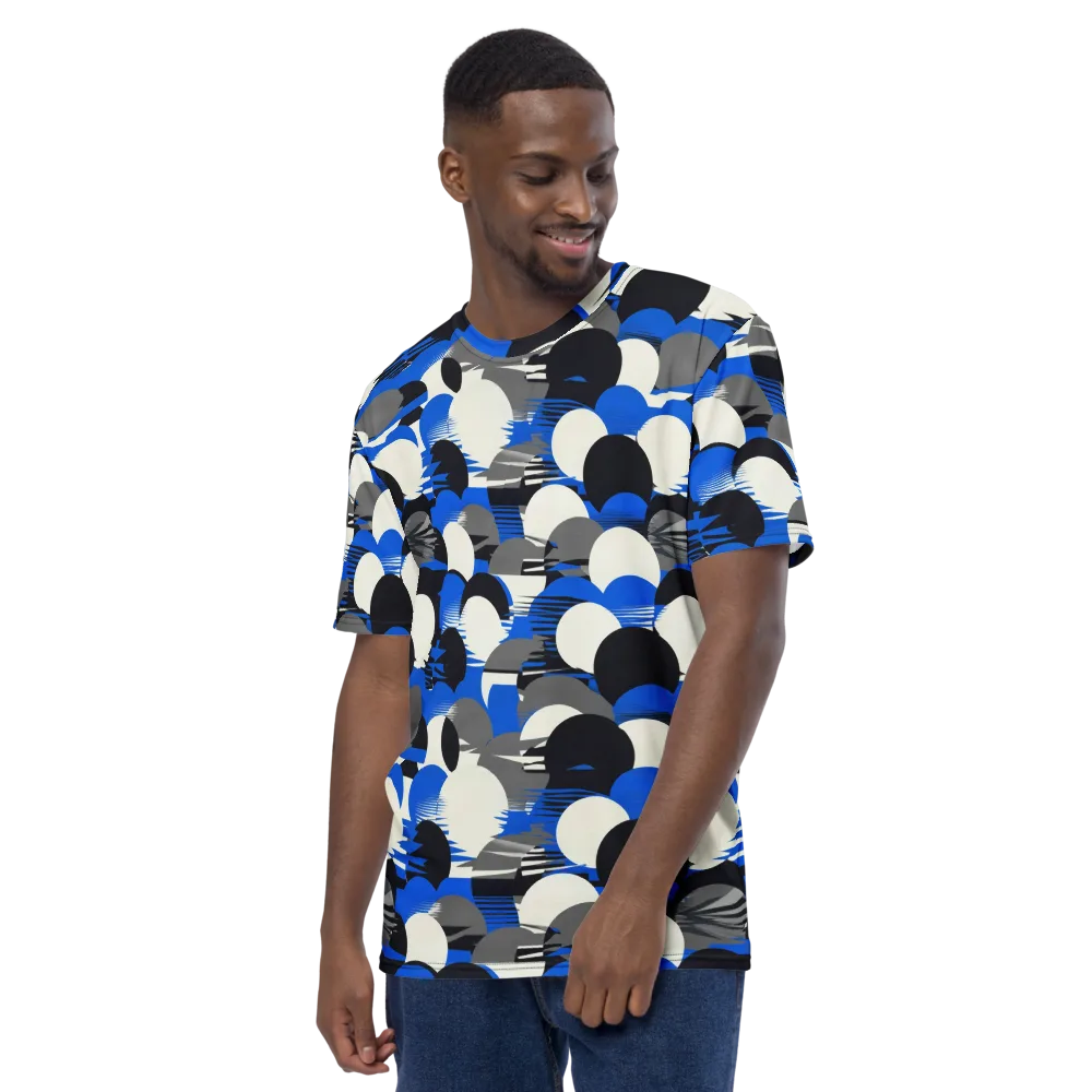 Electric Tumble on Men's Crew Neck T-Shirt — Left