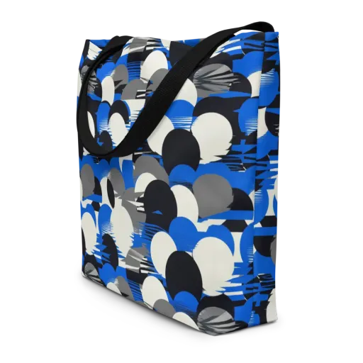 Electric Tumble on a Large Tote Bag W/ Pocket