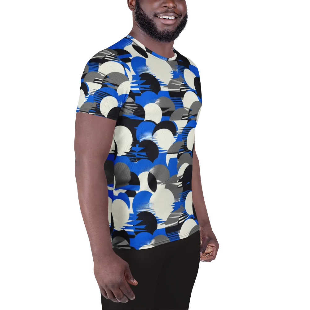 Electric Tumble on Men's Athletic T-Shirt — Right