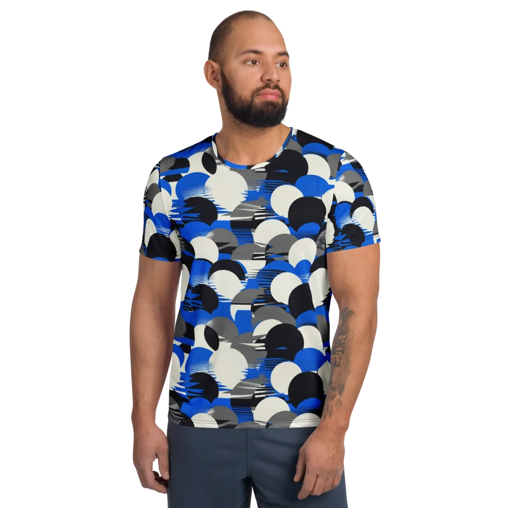 Electric Tumble on Men's Athletic T-Shirt — Front
