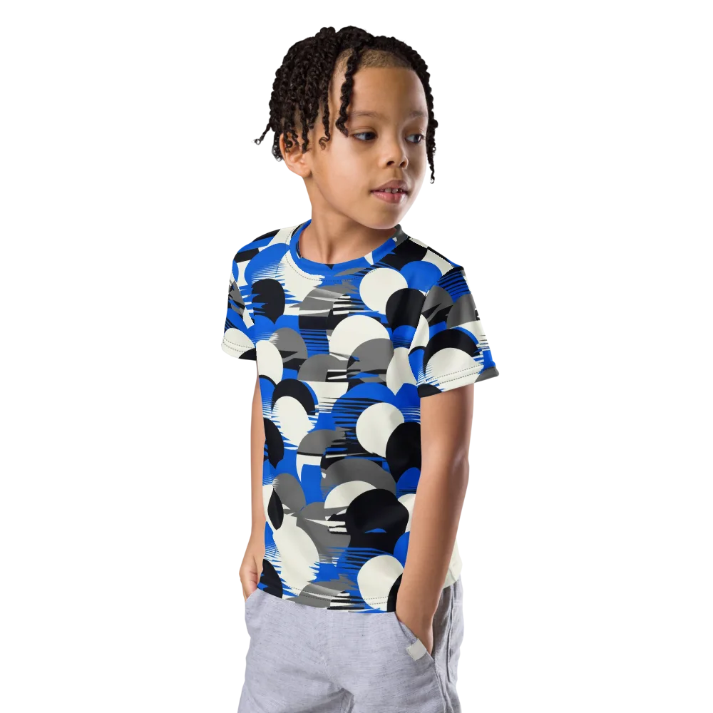 Electric Tumble on Kids Crew Neck T-Shirt — Left Front