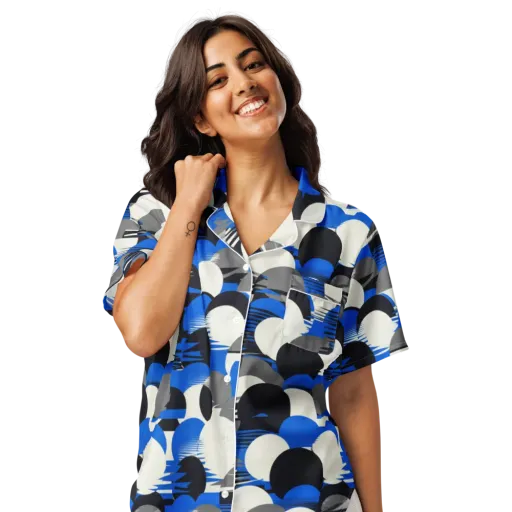 Electric Tumble on a Women's Short Sleeve Pajama Top